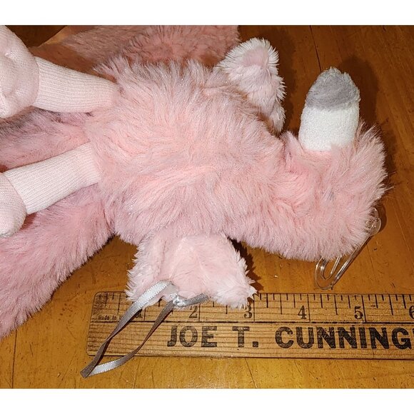 NWOT Cloud Island Pink Flamingo Lovey Blanky Security Blanket Fuzzy Girls Plush - Picture 4 of 6